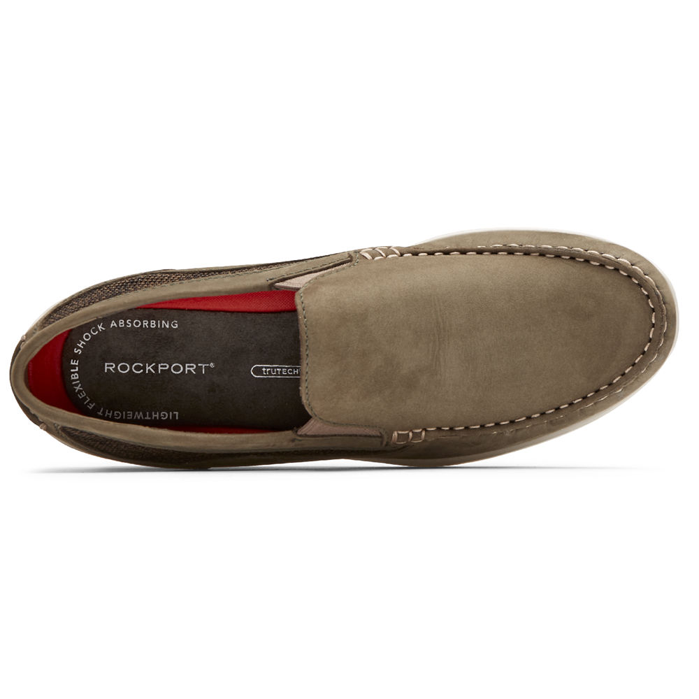 Sapato Vela Rockport Homem Verde Escuro Oliva - Cullen Venetian - 92678YIJN